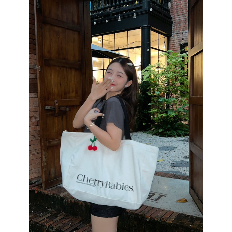 Túi Canvas Cherry Babies