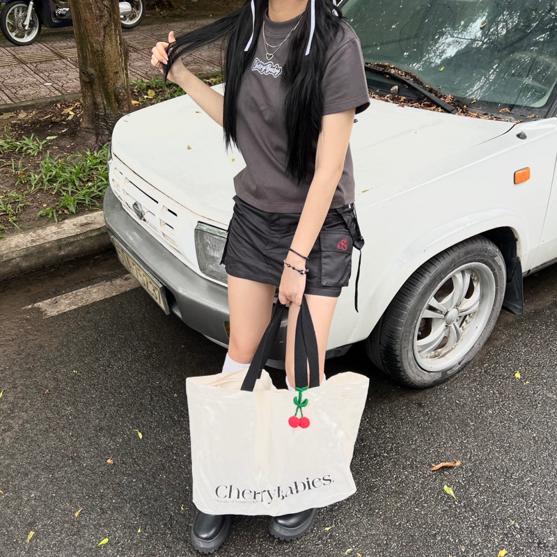 Túi Canvas Cherry Babies