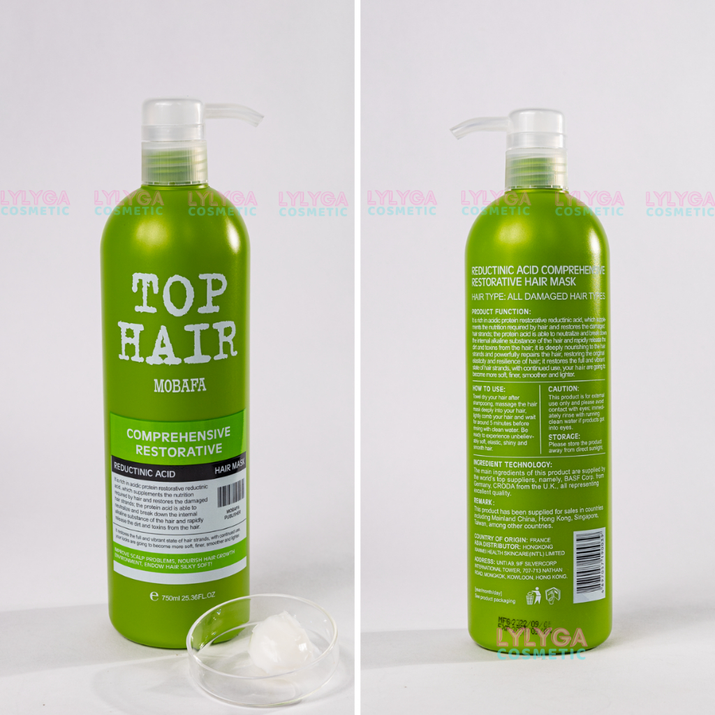 Dầu gội dầu xả Top Hair MOBAFA 750ml hương nước hoa phục hồi tóc hư tổn giảm gàu ngứa kiểm soát dầu toàn diện GX20