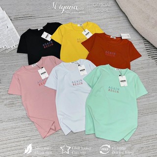 Áo Phông Thái Nữ YUNA , Thun Thái Cao Cấp Chất Mịn Đẹp Mã Again Begin