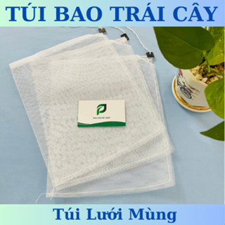 100 túi bao trái cây ổi, bơ, vú sữa, na, xoài, bưởi, nhãn, mít, bầu, bí,.. túi lưới mùng