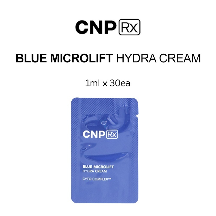 Combo 30 Gói sample Kem dưỡng cấp nước, phục hồi da Blue Microlift Hydra CNP(Rx) cream 1mlx30