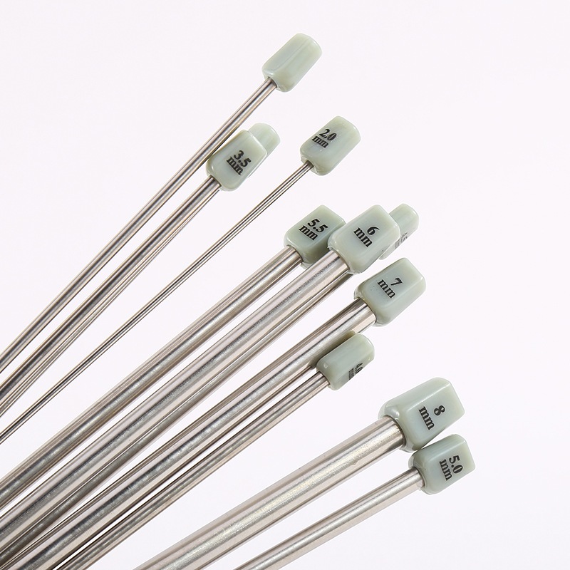 Que đan len inox 35cm - Bộ kim đan inox