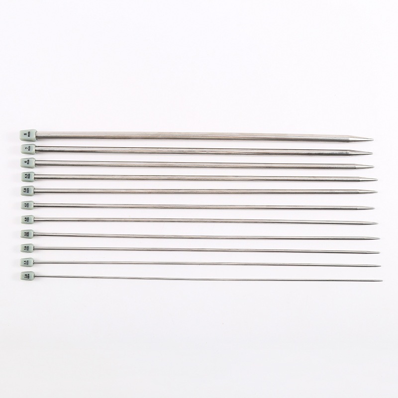 Que đan len inox 35cm - Bộ kim đan inox