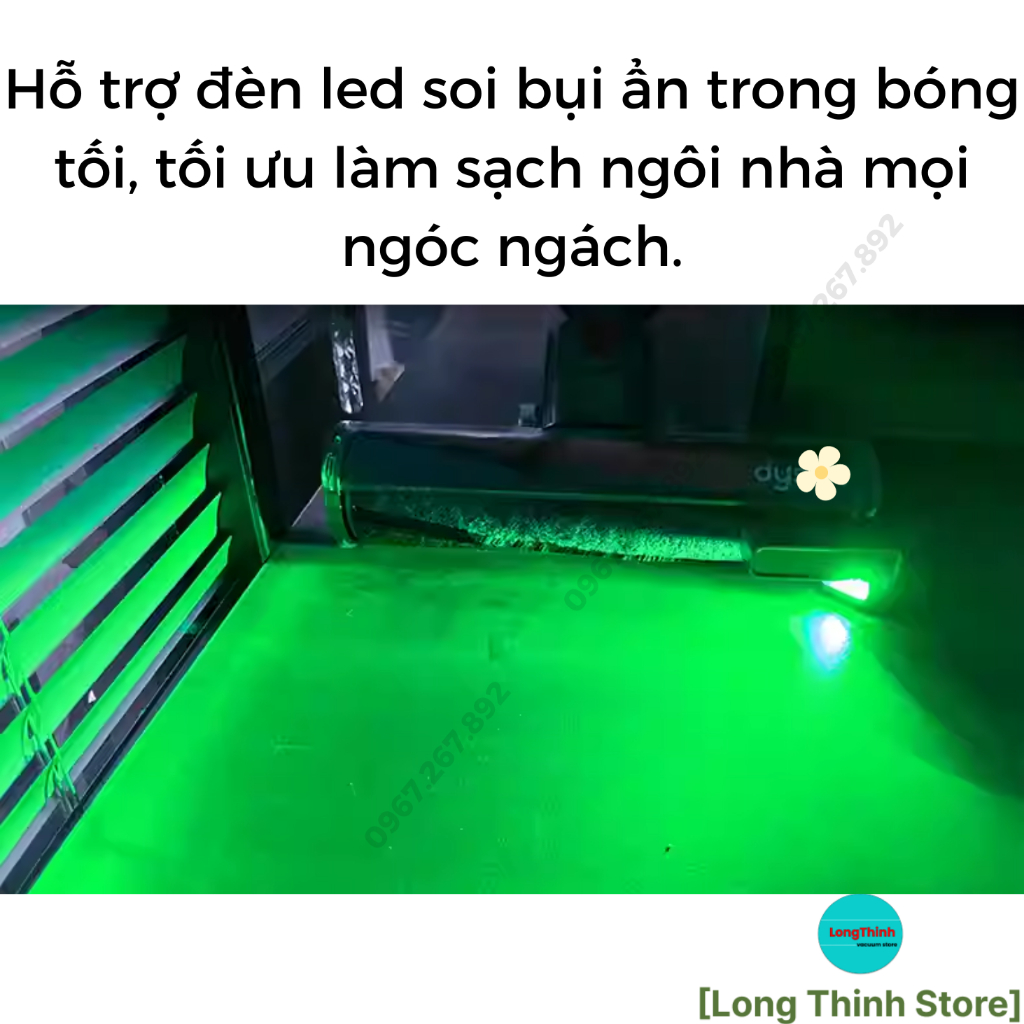Chính hãng - Máy hút bụi không dây đèn LED 𝗗𝘆𝘀𝗼𝗻 V8 Animal