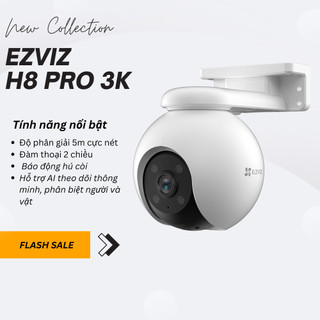  Camera WIFI ngoài trời siêu nét EZVIZ H8 2K 3K XOAY 360 ĐÀM THOẠI 2 CHIỀU, MÀU ĐÊM