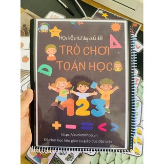 ❤️học liệu bóc dán tư duy "trò chơi toán học" giúp bé làm quen và học toán thật dễ dàng