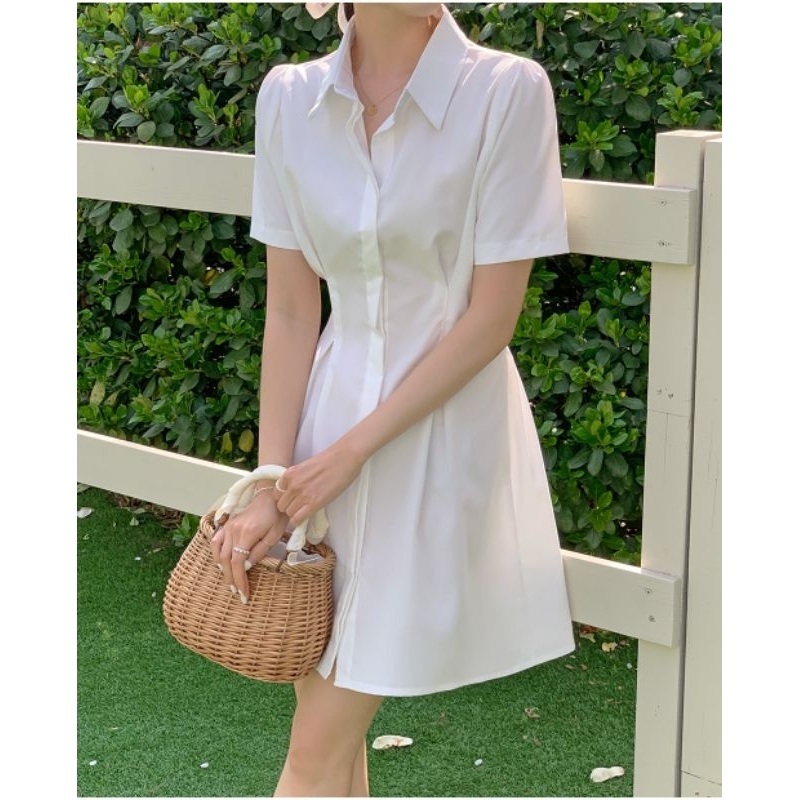 Đầm sơ mi VNXK style hàn quốc