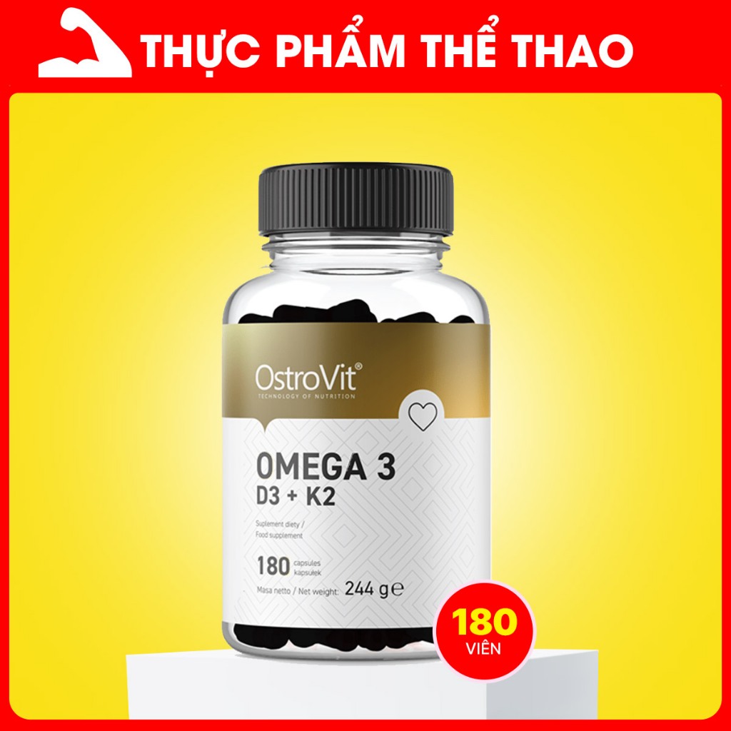 Ostrovit OMEGA3 D3 K2MK7 - Tăng sức đề kháng, tốt cho tim mạch, xương chắc khỏe, chống oxy hóa