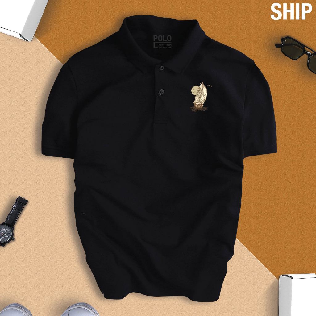Áo thun polo THUẬN BUỒM XUÔI GIÓ cao cấp, chuẩn form - SHIP