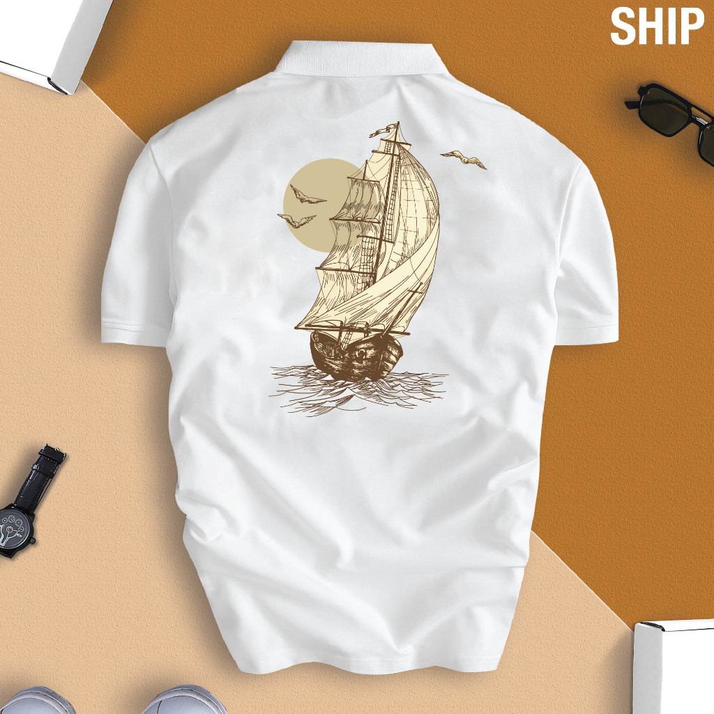 Áo thun polo THUẬN BUỒM XUÔI GIÓ cao cấp, chuẩn form - SHIP