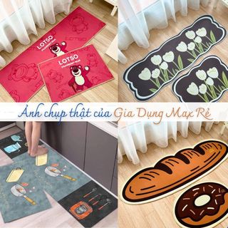 [FREESHIP❤️] BỘ 2 THẢM BẾP 3D CHỐNG TRƠN TRƯỢT CAO CẤP