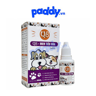 Dung dịch men tiêu hoá cho chó mèo q8 satic 20ml