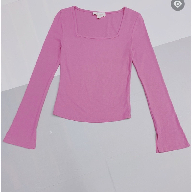 Áo thun gân PINK ROSSE
