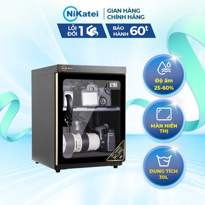 Tủ chống ẩm cao cấp Nikatei NC-30C dung tích 30L - Chống ẩm máy ảnh