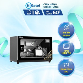 Tủ chống ẩm máy ảnh cao cấp nikatei nc-20c dung tích 20l - hút ẩm cực nhanh - bảo hành 5 năm