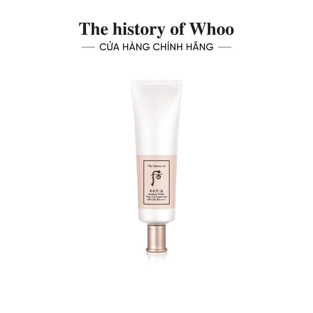 Hannah Olala x Whoo x Kem chống nắng dưỡng trắng Whoo Seol Radiant White Tone up SPF50+/PA+++ 50ml