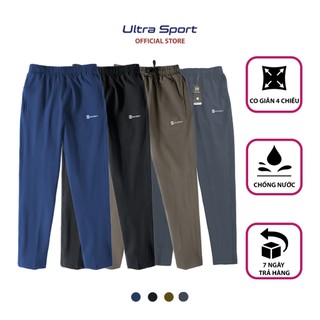 Quần gió nam thể thao chính hãng Ultra Sport co giãn 4 chiều, chống nhăn/chống nước