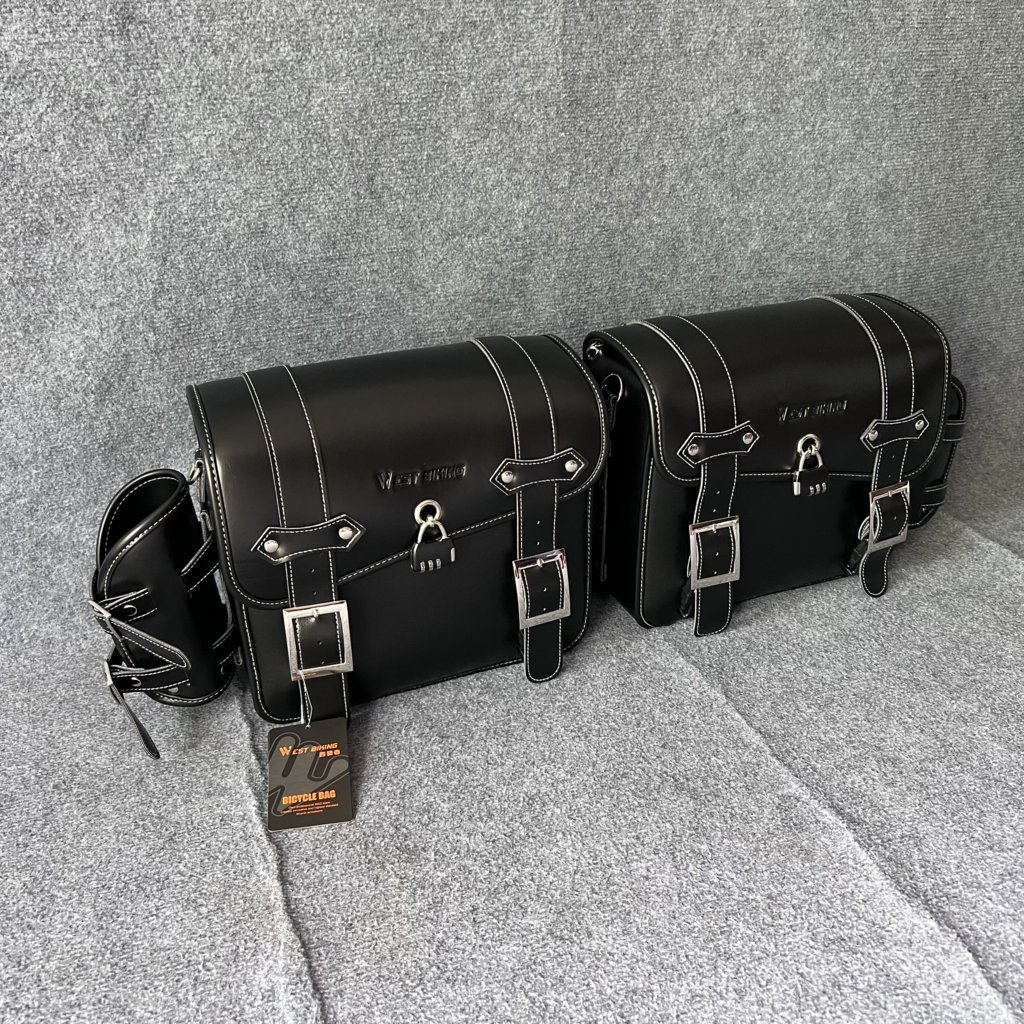 Cặp Túi Da Treo Hông Xe Motor Cao Cấp