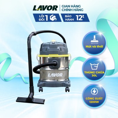 Máy hút/thổi bụi khô và ướt công nghiệp Lavor Dozzy 20XS(20 lít) - sạch bụi bẩn với bộ lọc linh hoạt