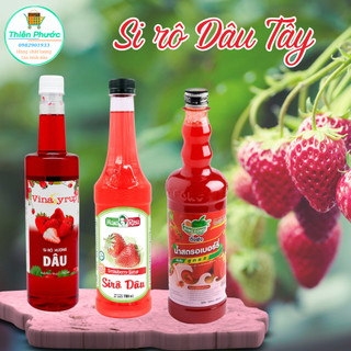 Si rô dâu - 6 loại si rô dâu - nhiều lựa chọn