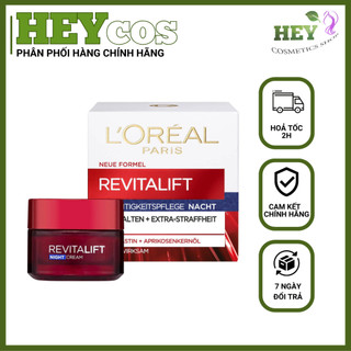Kem dưỡng săn chắc da và giảm nếp nhăn L'Oreal Paris Revitalift ban đêm 50ml (kem đêm) | HEYCOS