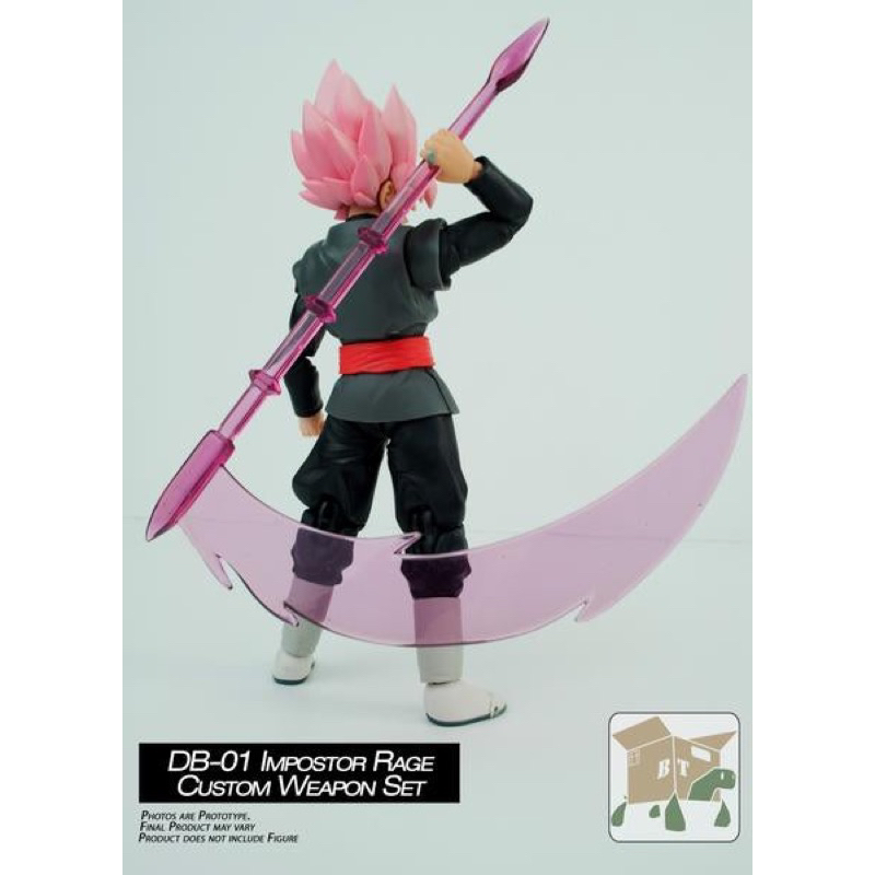 Đồ chơi mô hình Box Tortoise DB-01 Impostor Rage Custom Weapon Set for S.H Black Rose Goku