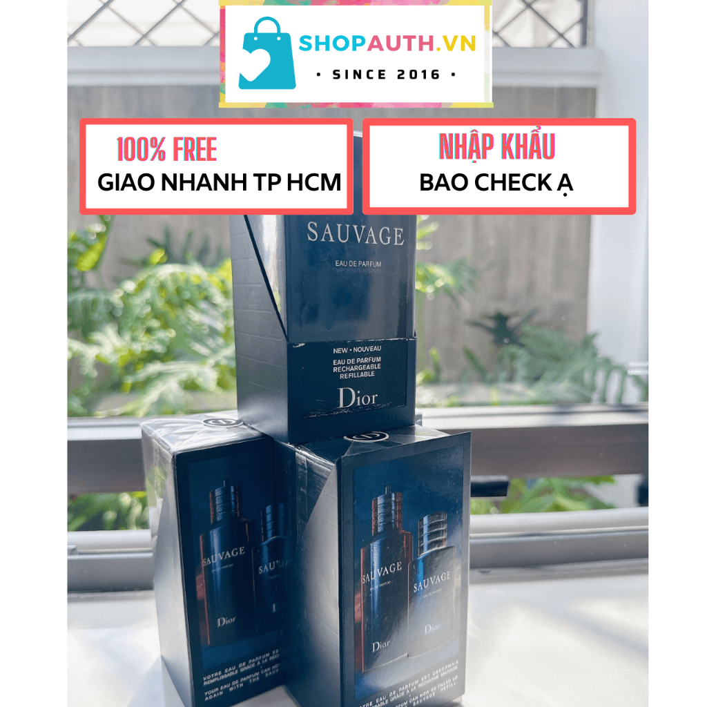 Nước hoa Dior Sauvage Eau De Parfum 100ml - Mùi hương nam tính, sang trọng, lưu hương lâu!