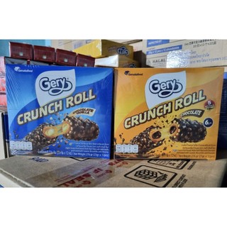 Bánh cuộn socola gery crunch roll 276g nhân socola - vani