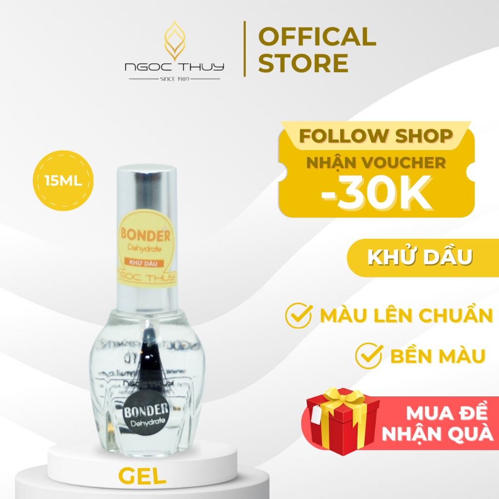 Sơn Móng Tay Khử Dầu Móng (Bonder) Ngọc Thủy Nail 15ml