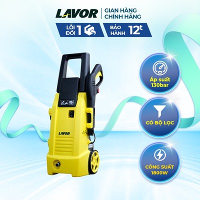Máy phun rửa áp lực cao Lavor Ninja plus 130 mô tơ chổi than,áp suất tối đa 130 bar đánh bay vết bẩn
