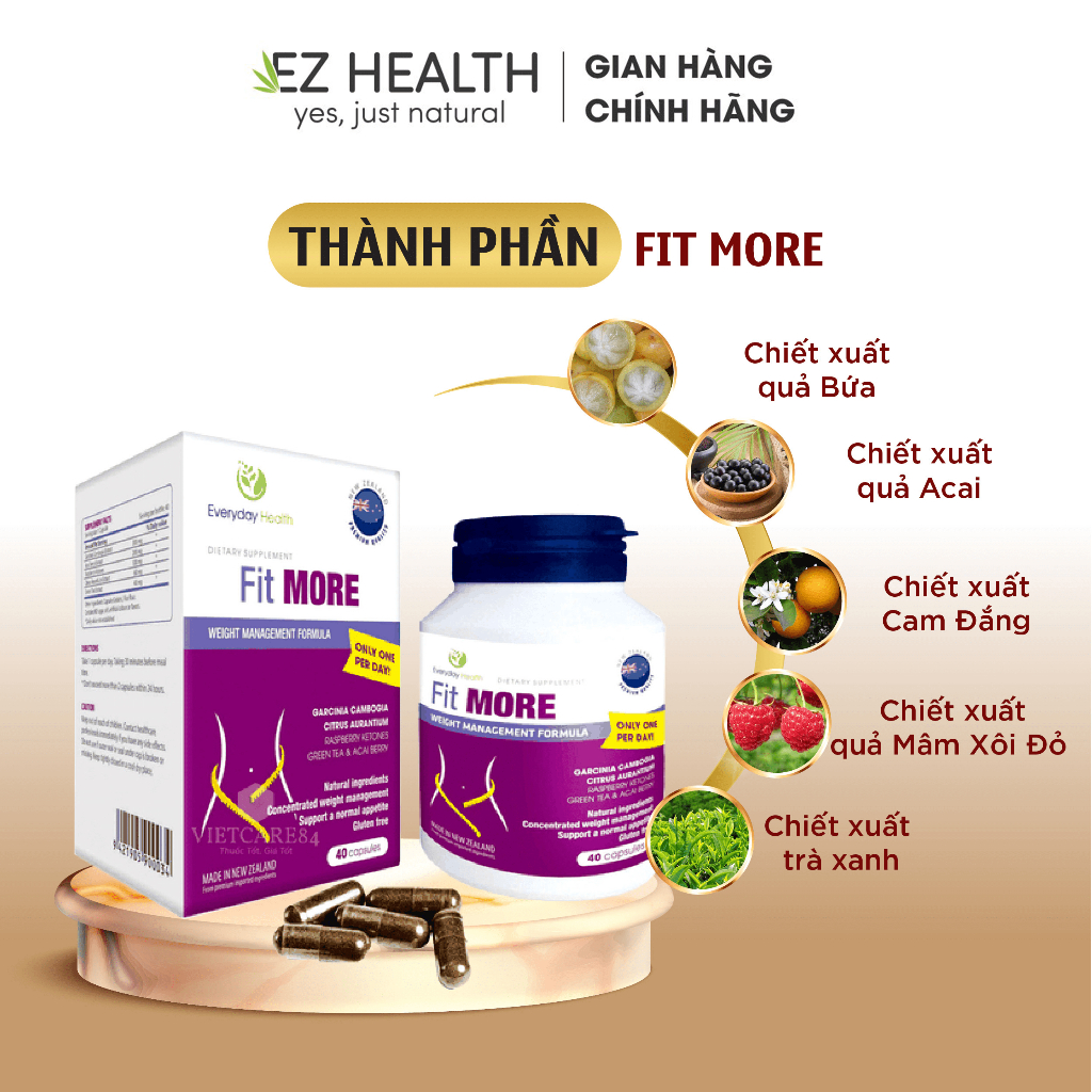 Viên uống giảm cân Everyday Health Fit MORE Hỗ trợ giảm cân nhanh hiệu quả