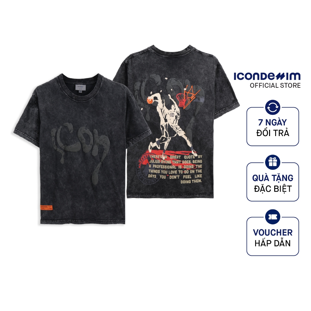 Áo Thun Nam ICONDENIM Regular Do It Silently ATID0270