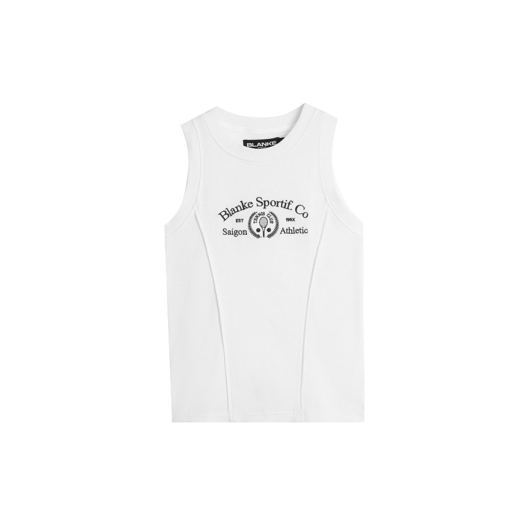 BLANKESPACE Áo Thể Thao TENNIS TANK Vải Cotton Co Giãn Thấm Hút Tốt Nam Nữ Unisex