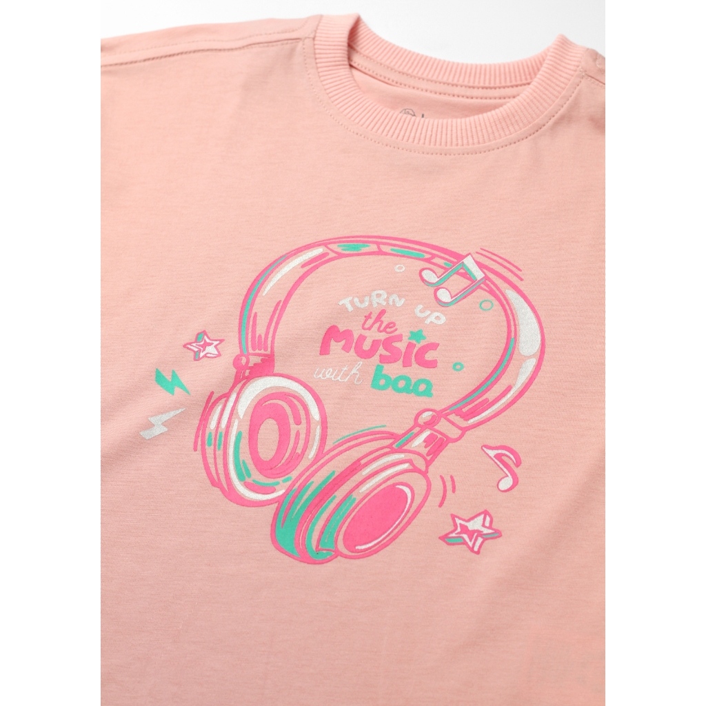 Áo thun bé gái, áo thun form rộng cho bé gái cotton in hình dễ thương cho bé từ 1 tuổi - 7 tuổi Baa Baby B-GT-AT30N-01