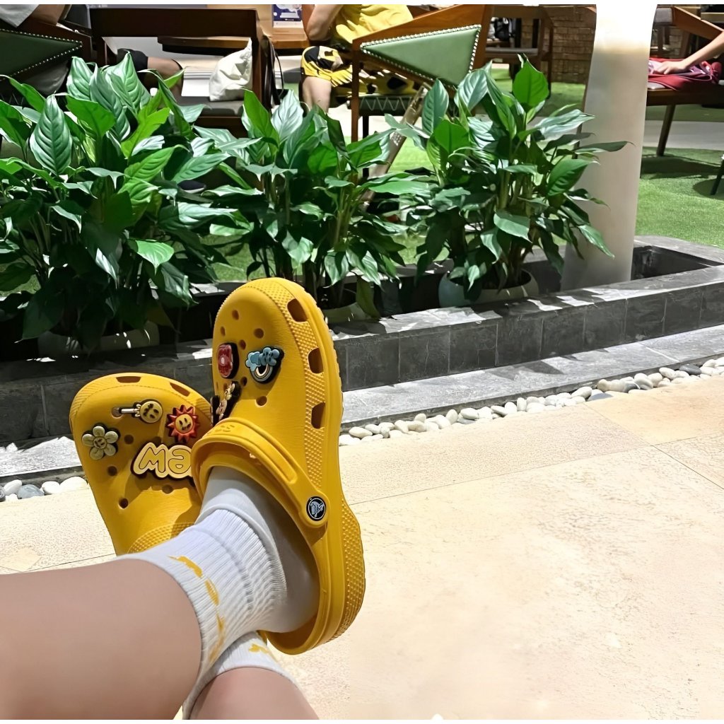 Dép sục Clog - TẶNG kèm full bộ hình gắn Drew House 3D như ảnh