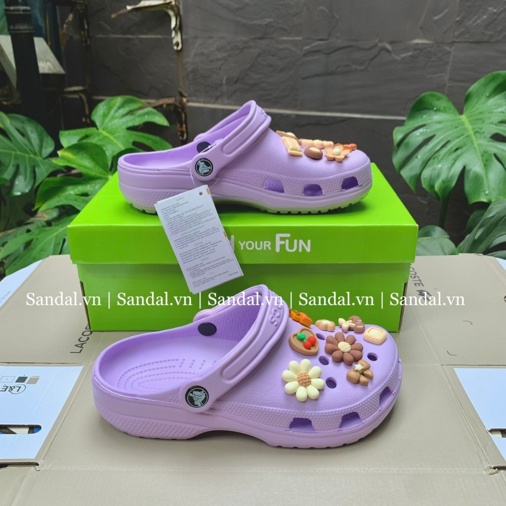 Dép sục Drew House - Tặng sẵn 12 hình Sticker