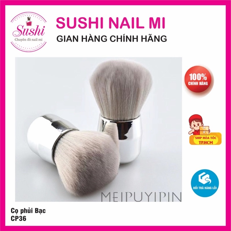 Cọ phủi bụi ngắn lông dày, mềm mượt chuyên dụng cho nail - Sushi nail mi