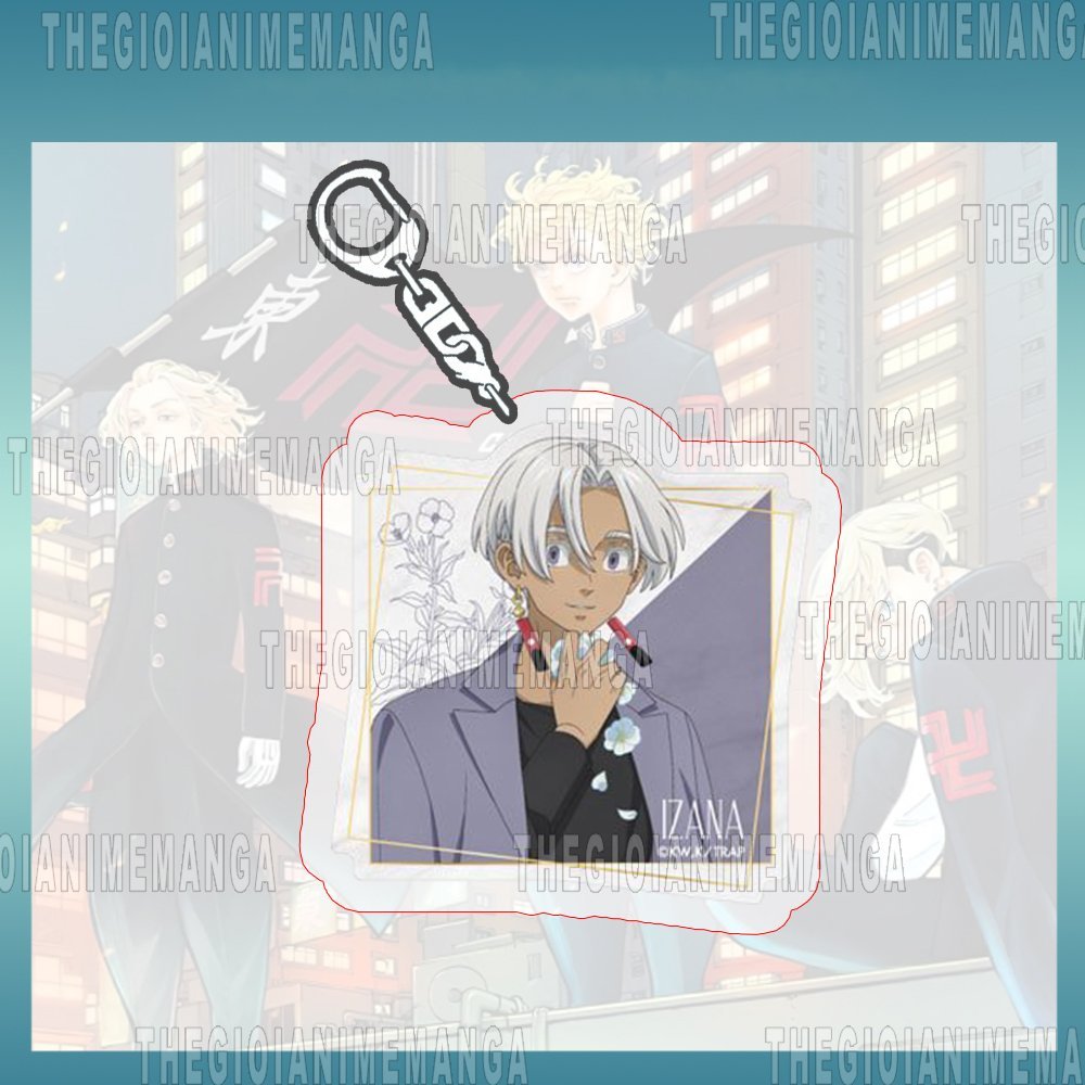 Móc khóa in hình TOKYO REVENGERS ver CÁNH HOA Kịch trường của Takemichi anime chibi mica trong acrylic dễ thương