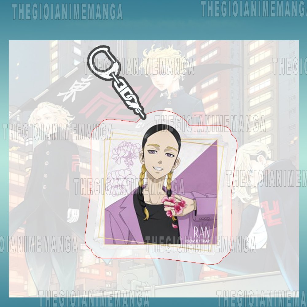 Móc khóa in hình TOKYO REVENGERS ver CÁNH HOA Kịch trường của Takemichi anime chibi mica trong acrylic dễ thương