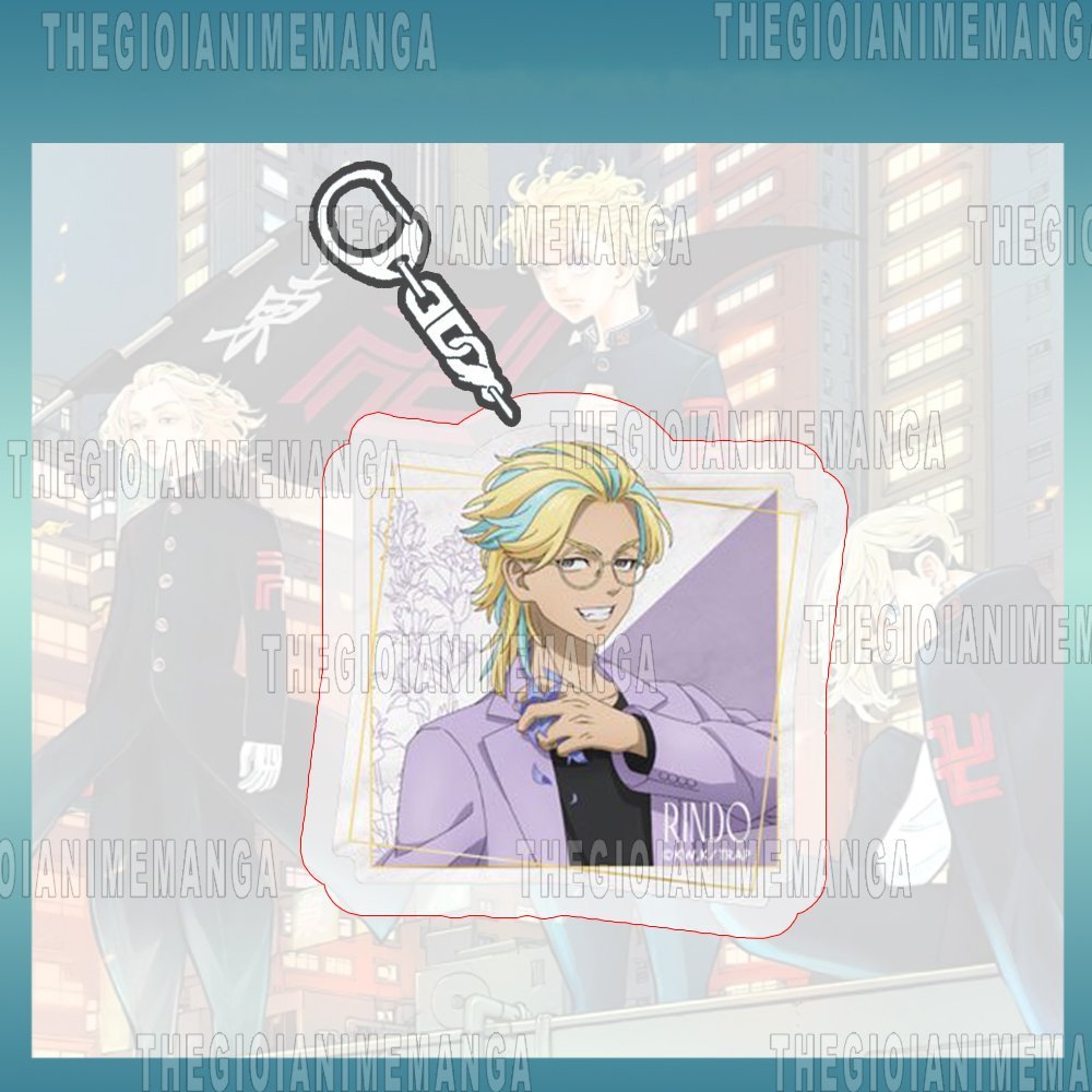 Móc khóa in hình TOKYO REVENGERS ver CÁNH HOA Kịch trường của Takemichi anime chibi mica trong acrylic dễ thương