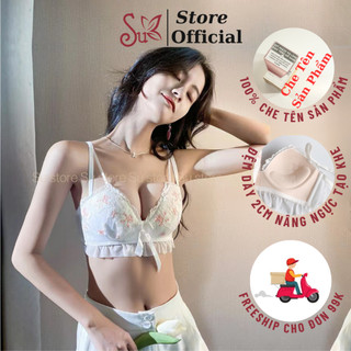 Áo Ngực Su Hoa [Su Official] Chất Vải Su Cao Cấp Đứng Form Áo Đệm Dày 3Cm Nâng Ngực Tạo Khe 1329