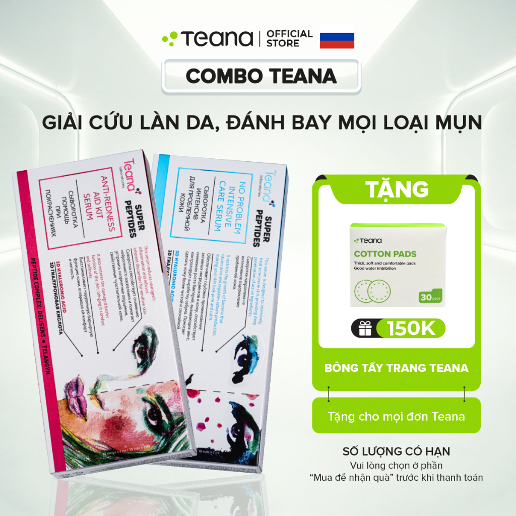 Combo Teana giải cứu làn da, đánh bay mọi loại mụn (anti + no problem)