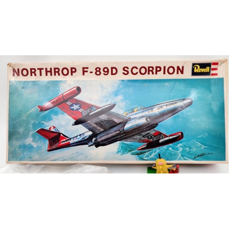 Mô hình quân sự, 1: 79, Revell 1969, Japan, máy bay Northrop F-89D Scorpion, mất hướng dẫn