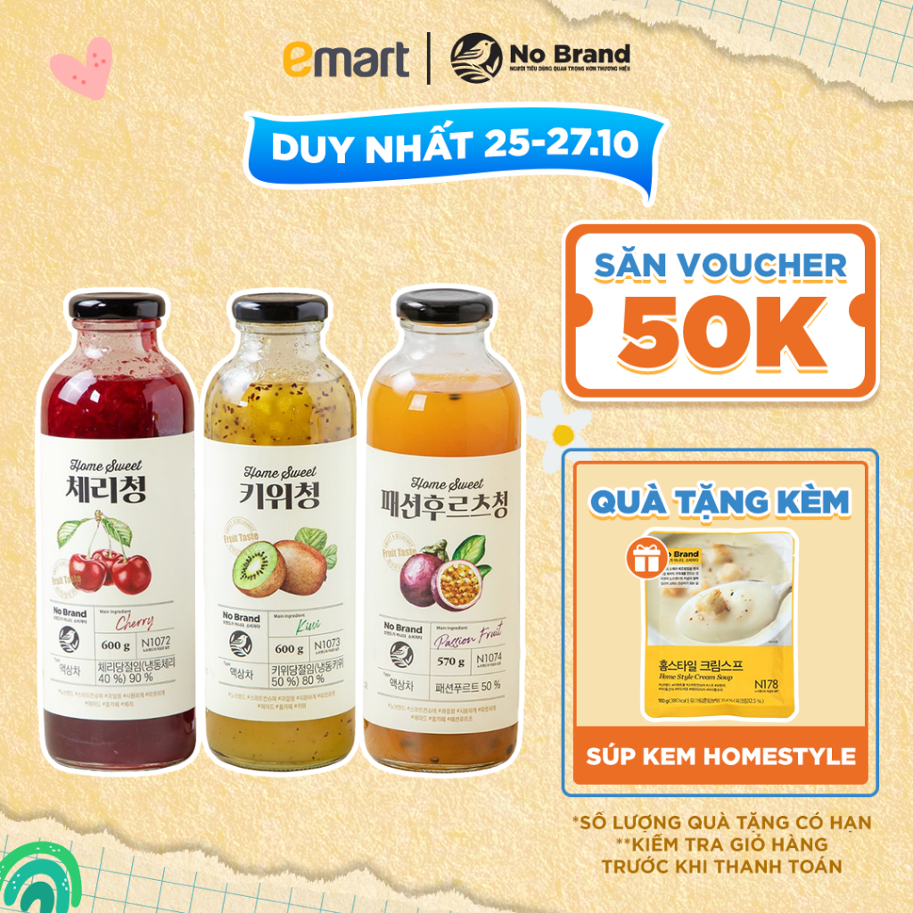 Trà Trái Cây Dầm Home Sweet No Brand 600g - Emart VN