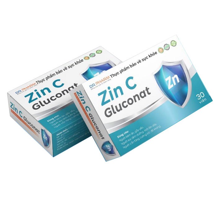 Zin C Gluconat-Bổ sung kẽm và vitamin-Tăng đề kháng,giúp ăn ngon-Hộp 30v-Ezpharmacy