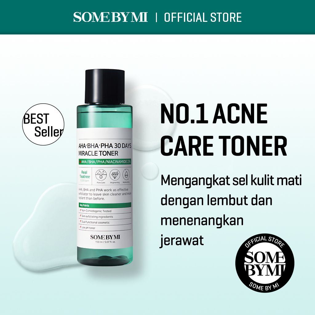 Nước hoa hồng Some By Mi làm sạch da dầu mụn trong 30 ngày AHA-BHA-PHA 30 Days Miracle Toner 150ml