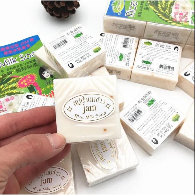 Xà Bông Cám Gạo Thái Lan 65gr Giúp Da Sáng Mịn Đều Màu