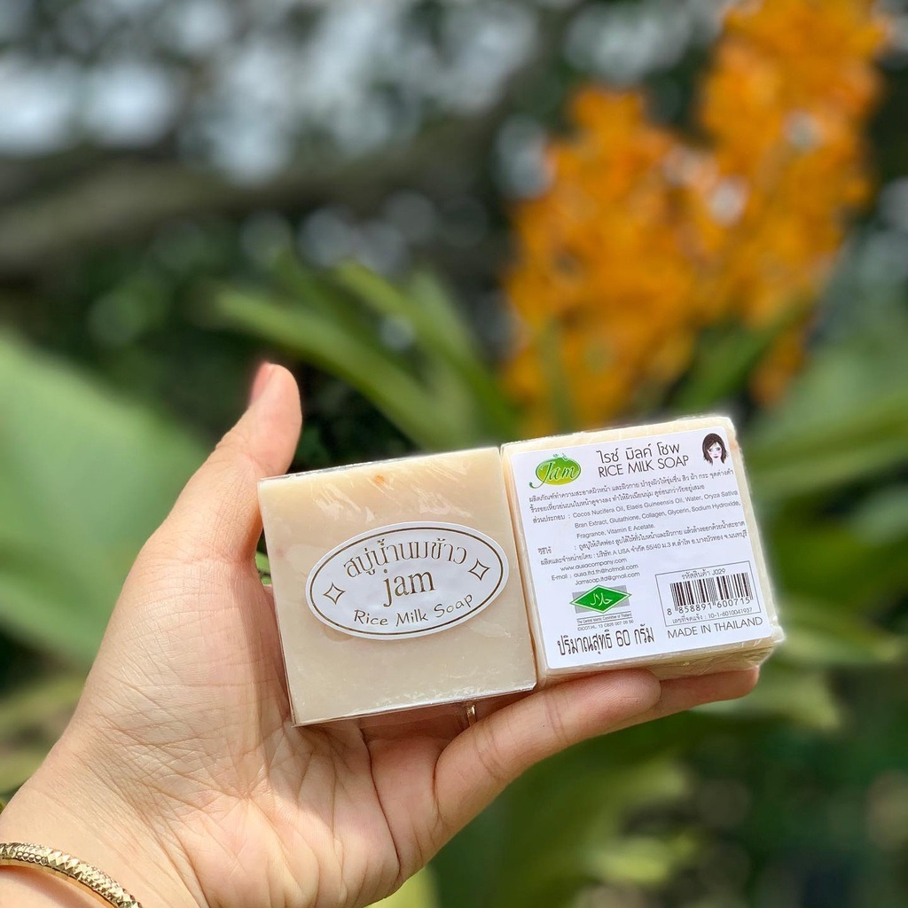 Xà Bông Cám Gạo Thái Lan 65gr Giúp Da Sáng Mịn Đều Màu