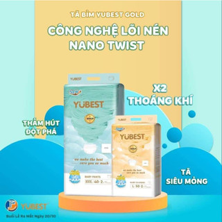 Tã/ Bỉm Yubest Gold Mới / Angel mẫu mới quần/dán NB90, S62, M60, L52, XL46, XXL44, XXXL42